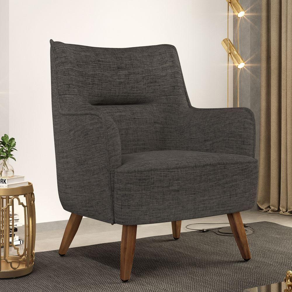 Kit 02 Poltronas Isabella D02 Cinza Escuro C-416 - 8