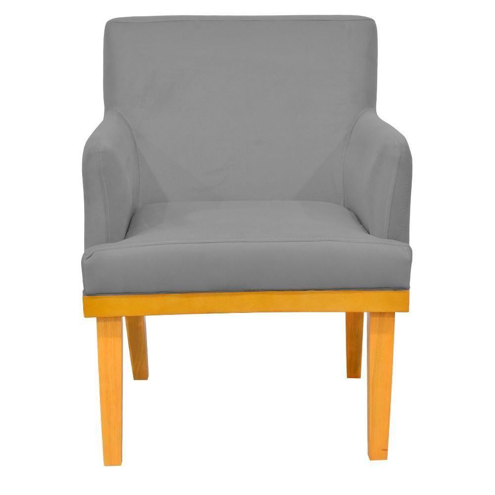 Kit 04 Poltronas Base Mel Beatriz W01 Corano Cinza - 8