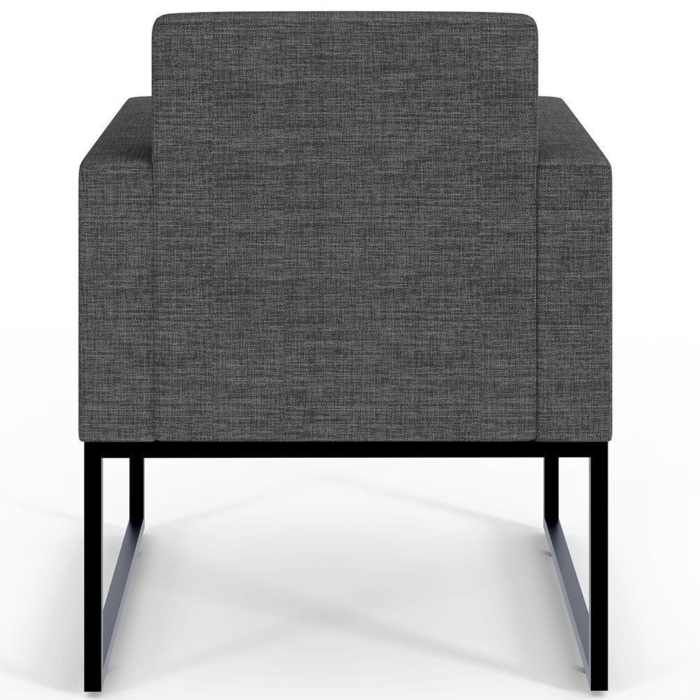 Kit 02 Poltronas Helô L02 Linho Cinza Escuro - 2