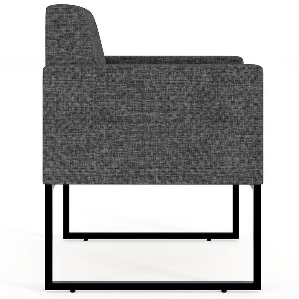 Kit 02 Poltronas Helô L02 Linho Cinza Escuro - 5