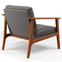 Kit 02 Poltronas Para Petra B04 Linho Cinza Escuro