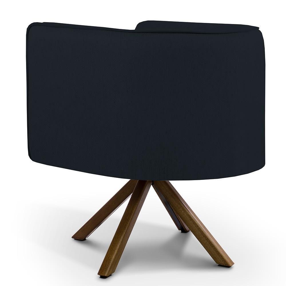 Kit 02 Poltronas Betina D02 Veludo Preto C-300 - 2