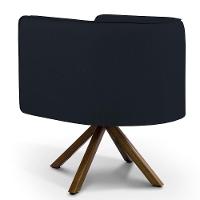 Kit 02 Poltronas Betina D02 Veludo Preto C-300 - 2