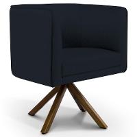 Kit 02 Poltronas Betina D02 Veludo Preto C-300 - 5