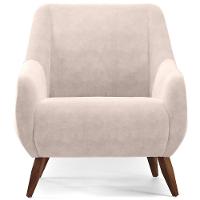 Kit 02 Poltronas Paloma D02 Veludo Bege C-309 - 10