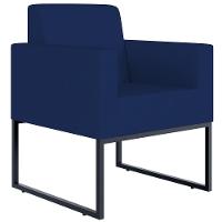 Kit 03 Poltronas Helô L02 Suede Azul Marinho - 17
