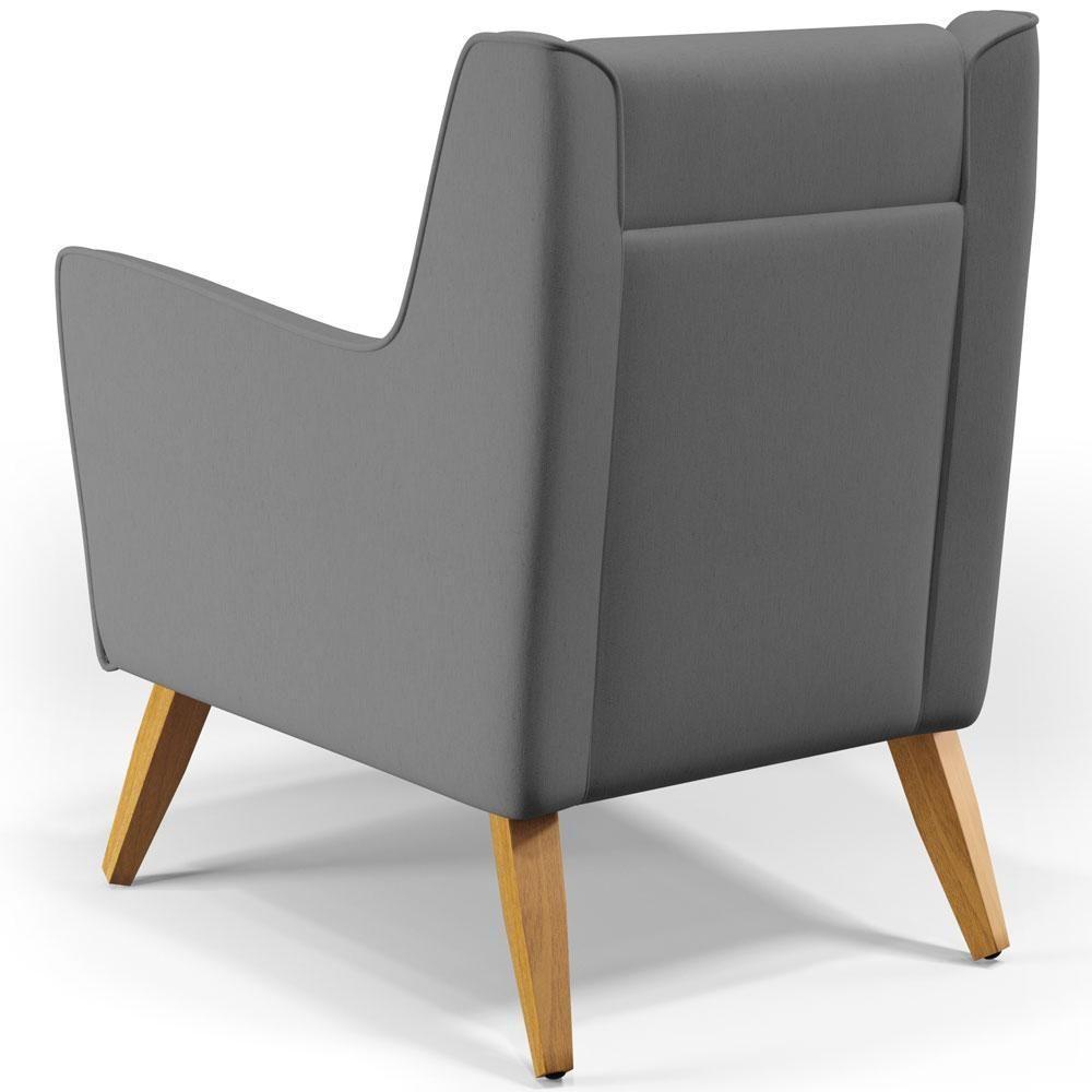 Kit 02 PoltronasTaroba D02 Veludo Cinza C-317 - 3