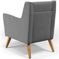 Kit 02 PoltronasTaroba D02 Veludo Cinza C-317 - 3