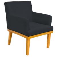 Kit 02 Poltronas Base Mel Beatriz W01 Corano Preto - 7