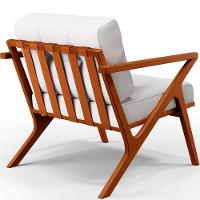 Poltrona Com Cintas De Corano Laís Facto Branco - 2