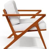 Poltrona Com Cintas De Corano Laís Facto Branco