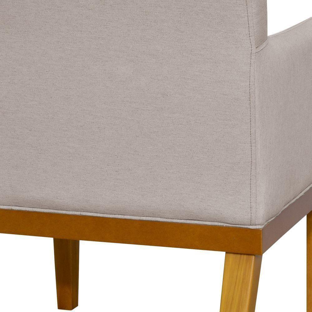 Kit 02 Poltronas Beatriz W01 Linho Bege - 3