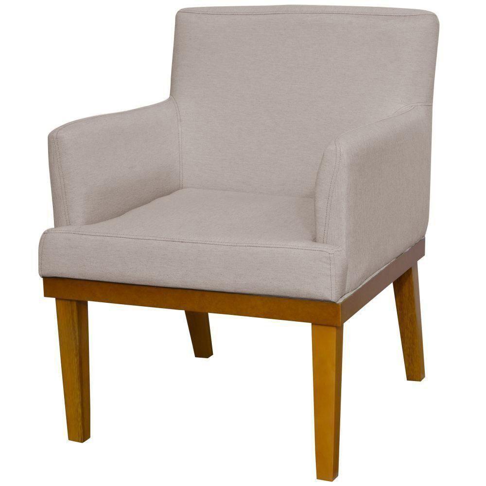 Kit 02 Poltronas Beatriz W01 Linho Bege - 6