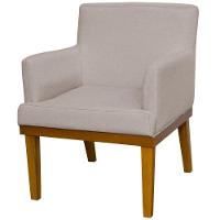 Kit 02 Poltronas Beatriz W01 Linho Bege - 6