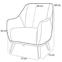 Kit 02 Poltronas Paloma D02 Veludo Preto C-300 - 5