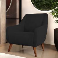 Kit 02 Poltronas Paloma D02 Veludo Preto C-300 - 8