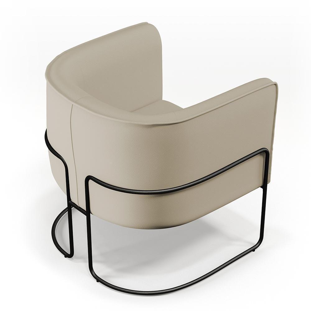 Kit 02 Poltronas Preto Betina D02 Bege C-26 - 3