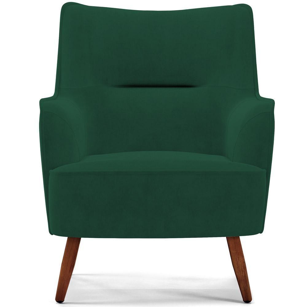 Kit 02 Poltronas Isabella D02 Veludo Verde C-303 - 4