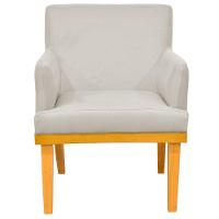 Kit 02 Poltronas Base Mel Beatriz W01 Suede Bege