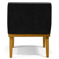 Kit 4 Poltronas Beatriz W01 Couríssimo Preto - 2