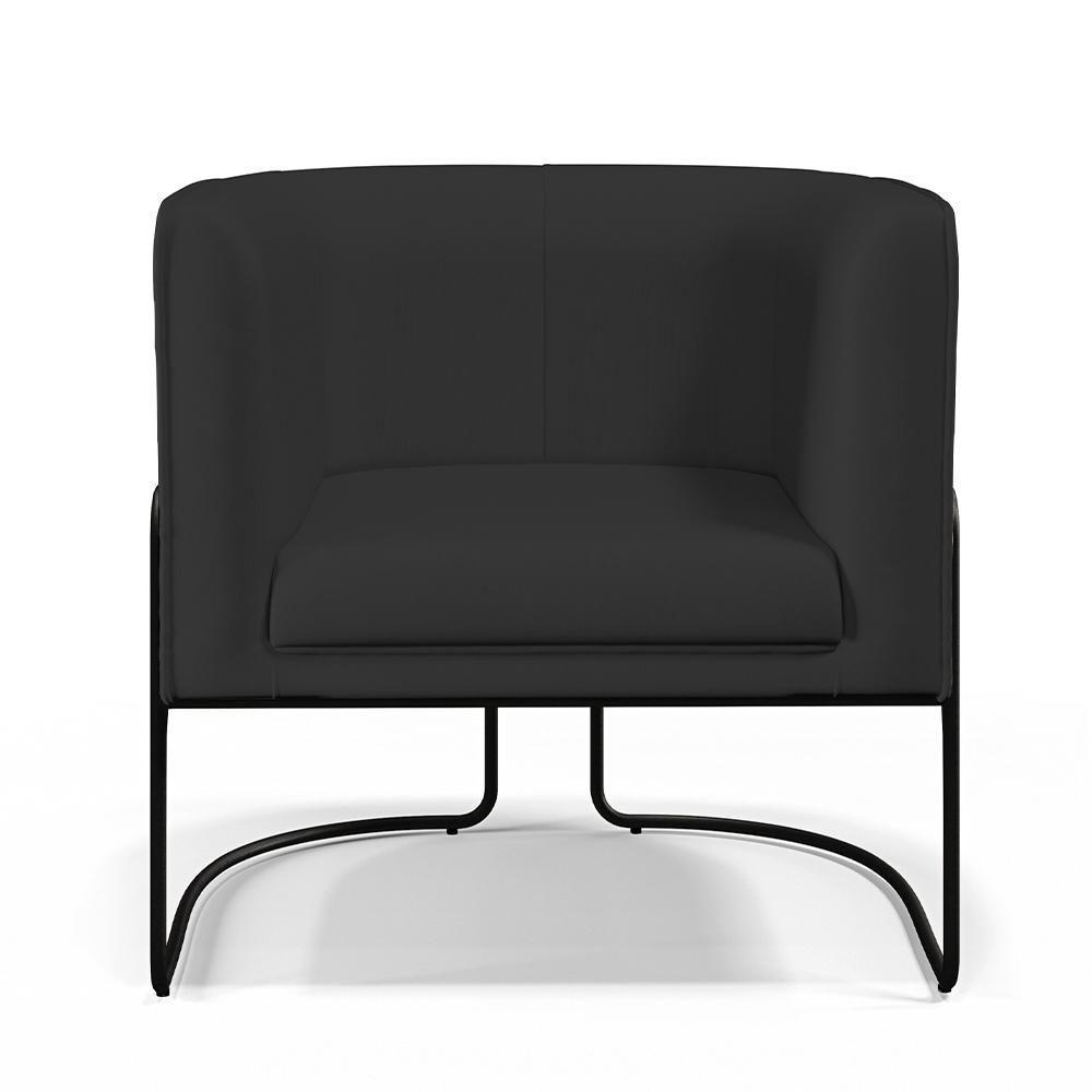 Kit 02 Poltronas Preto Betina D02 Veludo Preto C-300 - 6