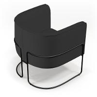 Kit 02 Poltronas Preto Betina D02 Veludo Preto C-300 - 3