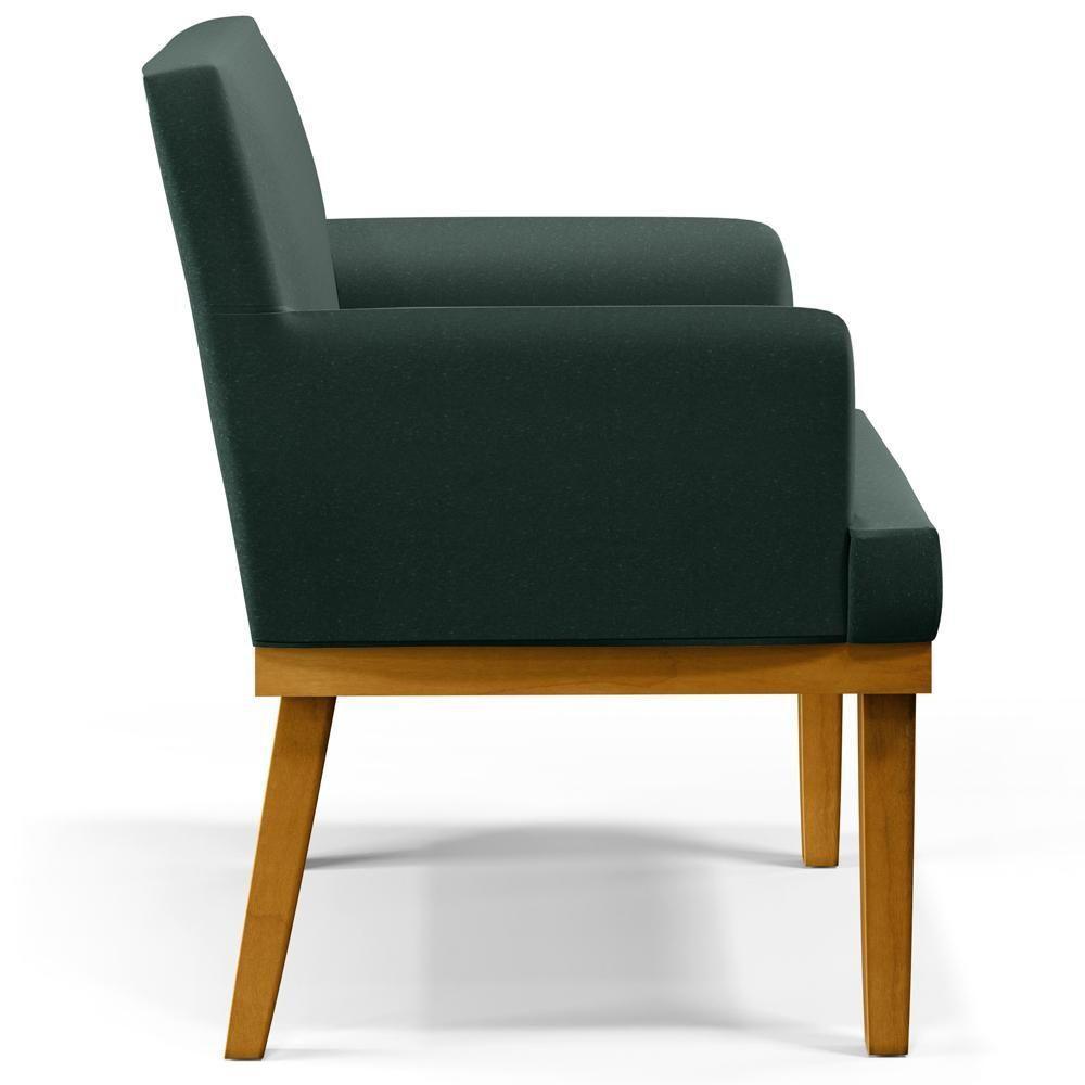 Kit 04 Poltronas Beatriz W01 Linho Verde Musgo - 8