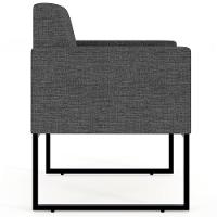 Kit 04 Poltronas Helô L02 Linho Cinza Escuro - 5