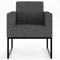 Kit 04 Poltronas Helô L02 Linho Cinza Escuro - 7