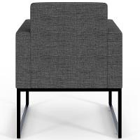 Kit 04 Poltronas Helô L02 Linho Cinza Escuro - 17