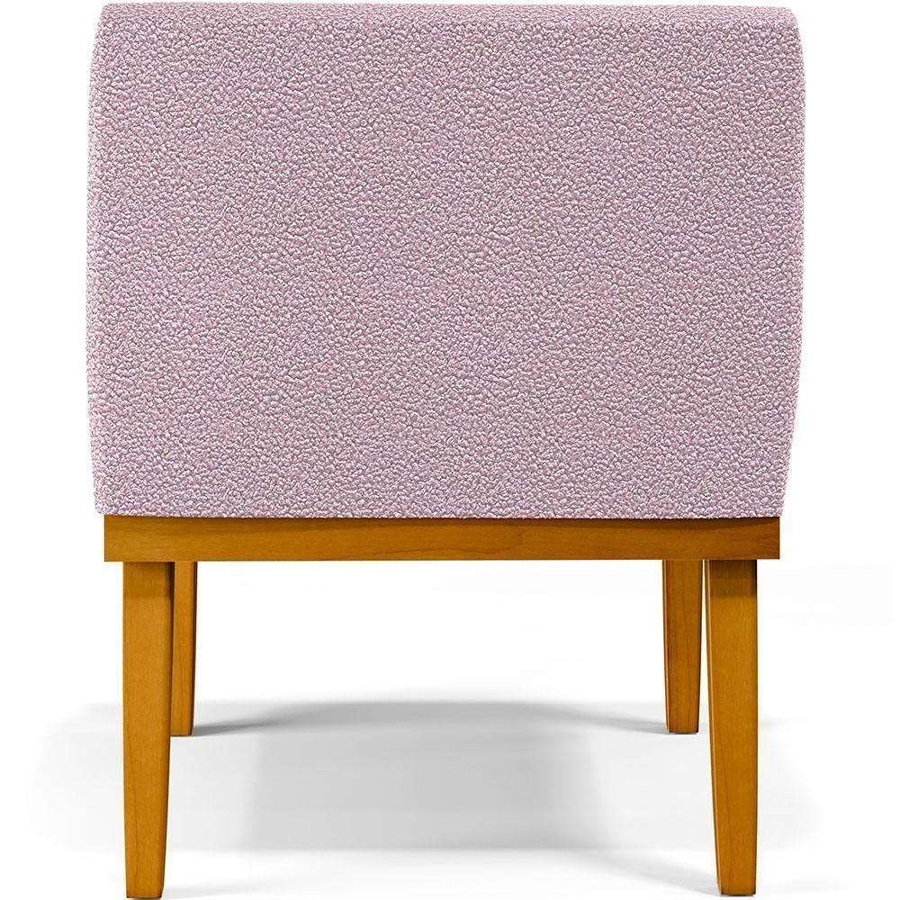 Kit 2 Poltronas Base Mel Beatriz W01 Bouclê Rosê - 2