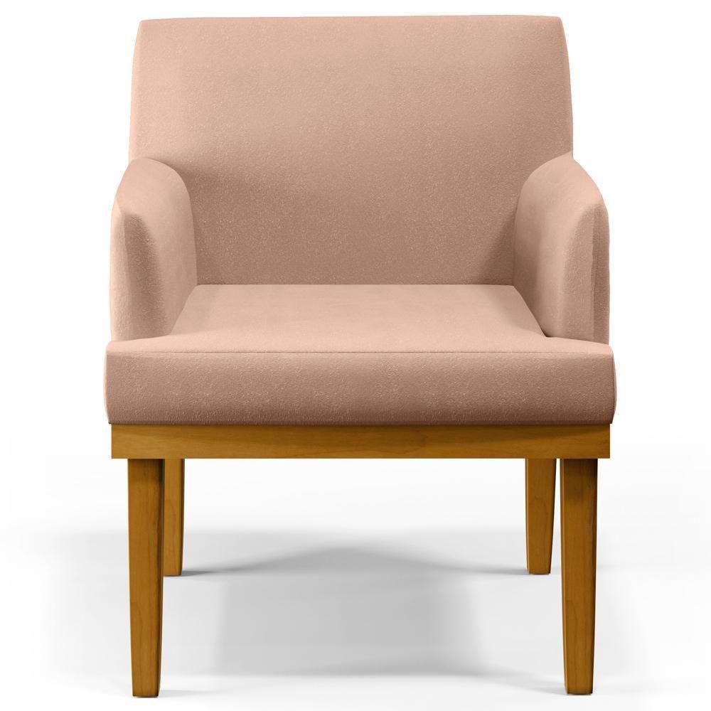 Kit 04 Poltronas Beatriz W01 Linho Rosê - 6