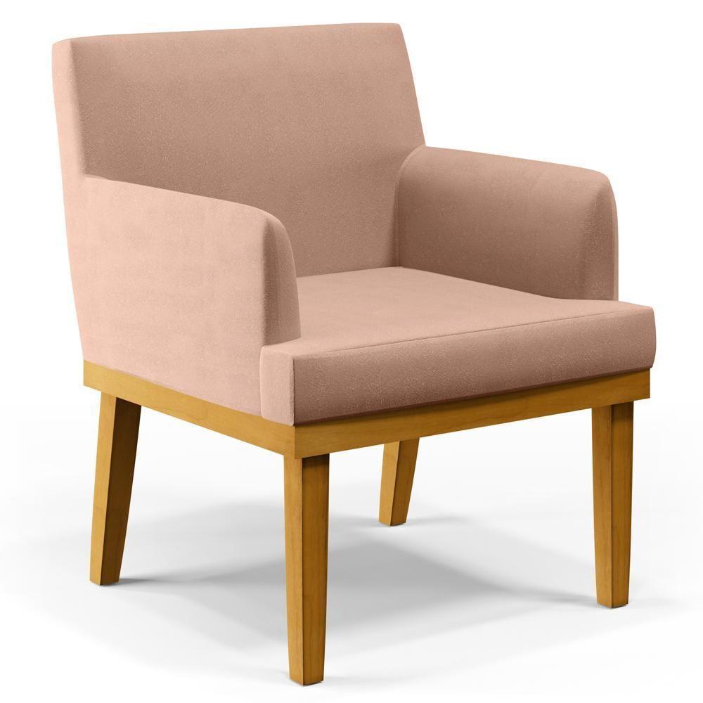 Kit 04 Poltronas Beatriz W01 Linho Rosê - 9