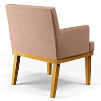 Kit 04 Poltronas Beatriz W01 Linho Rosê - 3