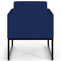 Kit 04 Poltronas Helô L02 Suede Azul Marinho - 5