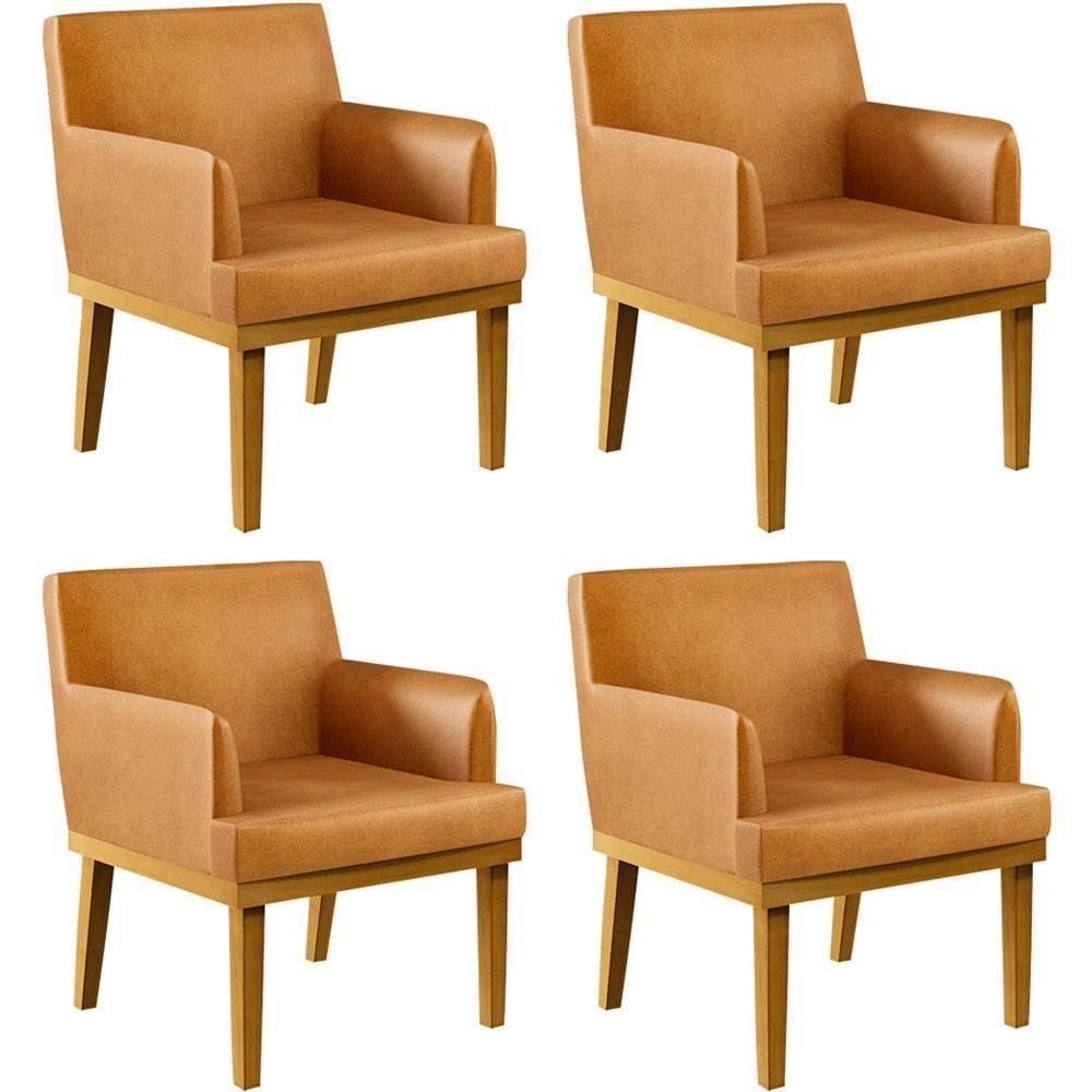 Kit 04 Poltronas Base Mel Beatriz W01 Couríssimo Whisky - 1