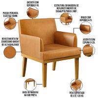 Kit 04 Poltronas Base Mel Beatriz W01 Couríssimo Whisky - 7