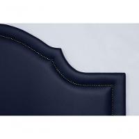 Cabeceira King Luxo 193X60 Azul Tachas Fumê