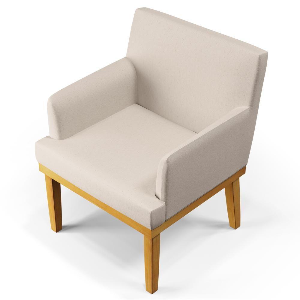 Kit 04 Poltronas Beatriz W01 Linho Cru - 4