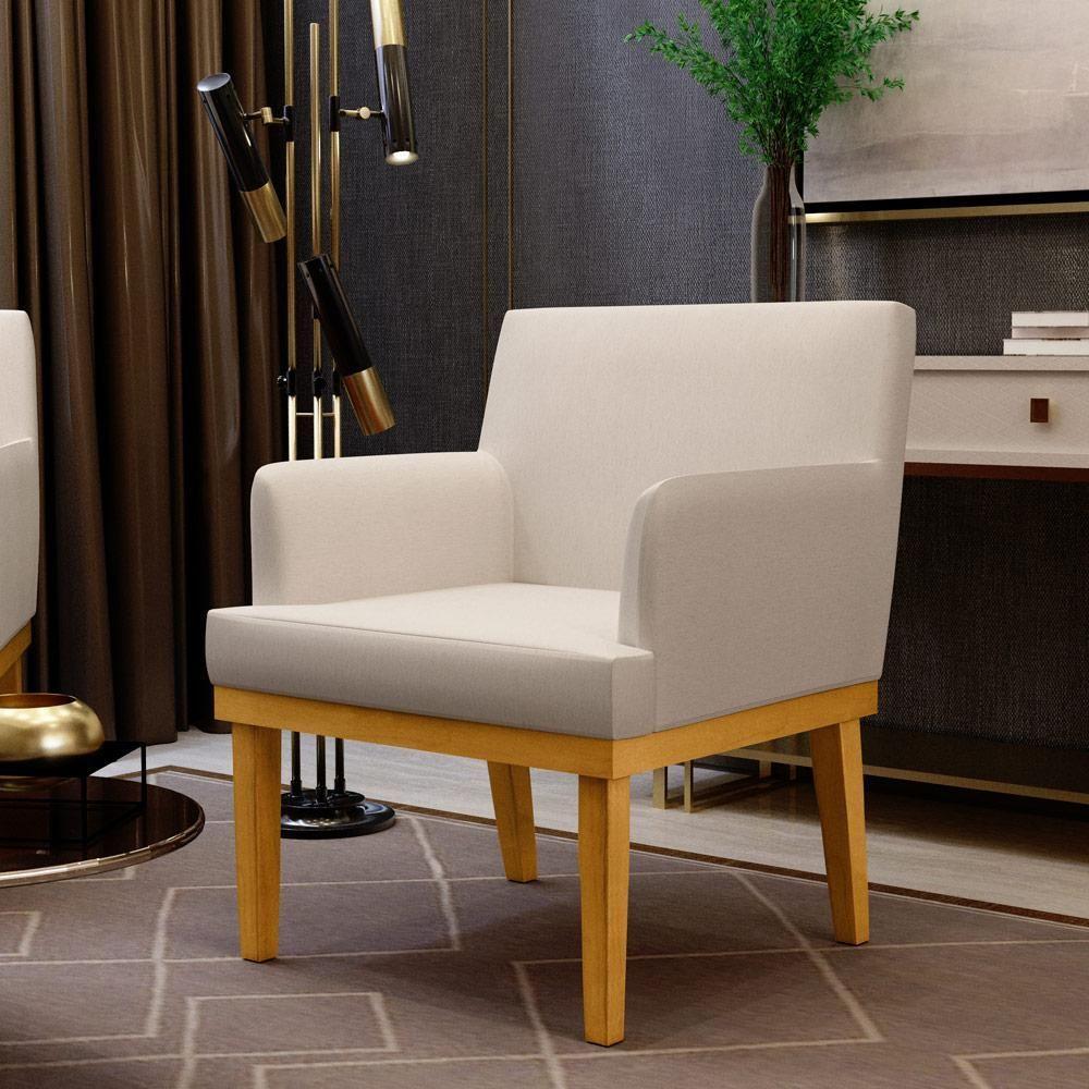 Kit 04 Poltronas Beatriz W01 Linho Cru - 10