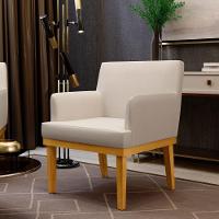 Kit 04 Poltronas Beatriz W01 Linho Cru - 10