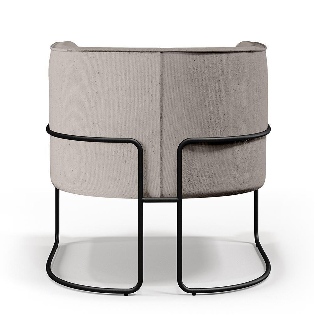 Kit 02 Poltronas Preto Betina D02 Bege C-107 - 4