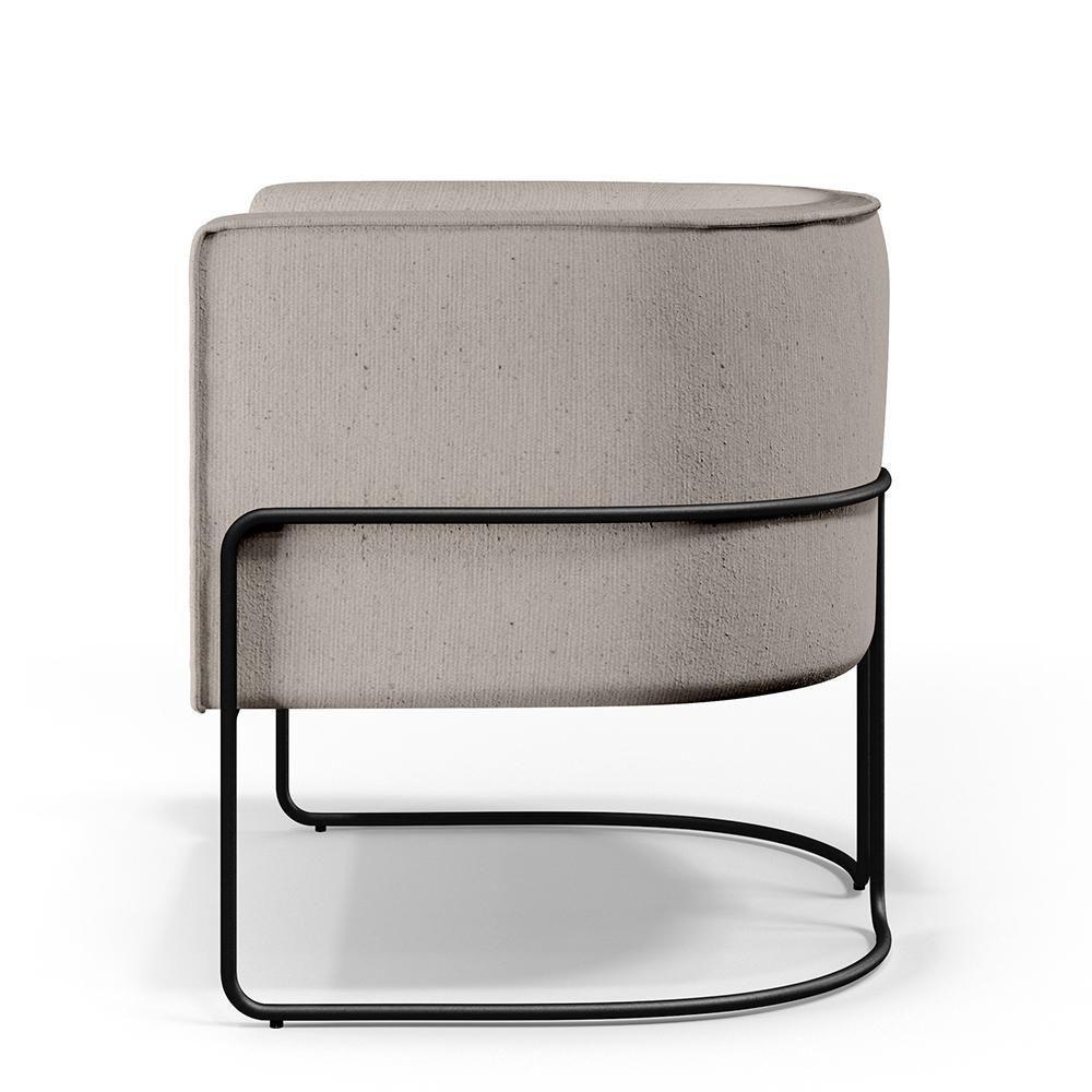 Kit 02 Poltronas Preto Betina D02 Bege C-107 - 6