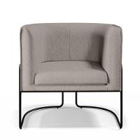 Kit 02 Poltronas Preto Betina D02 Bege C-107 - 5