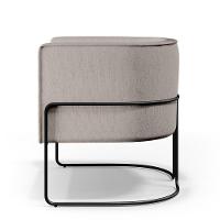 Kit 02 Poltronas Preto Betina D02 Bege C-107 - 6