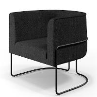 Kit 02 Poltronas Preto Betina D02 Chumbo D-465 - 2