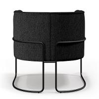 Kit 02 Poltronas Preto Betina D02 Chumbo D-465 - 6