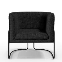 Kit 02 Poltronas Preto Betina D02 Chumbo D-465 - 8