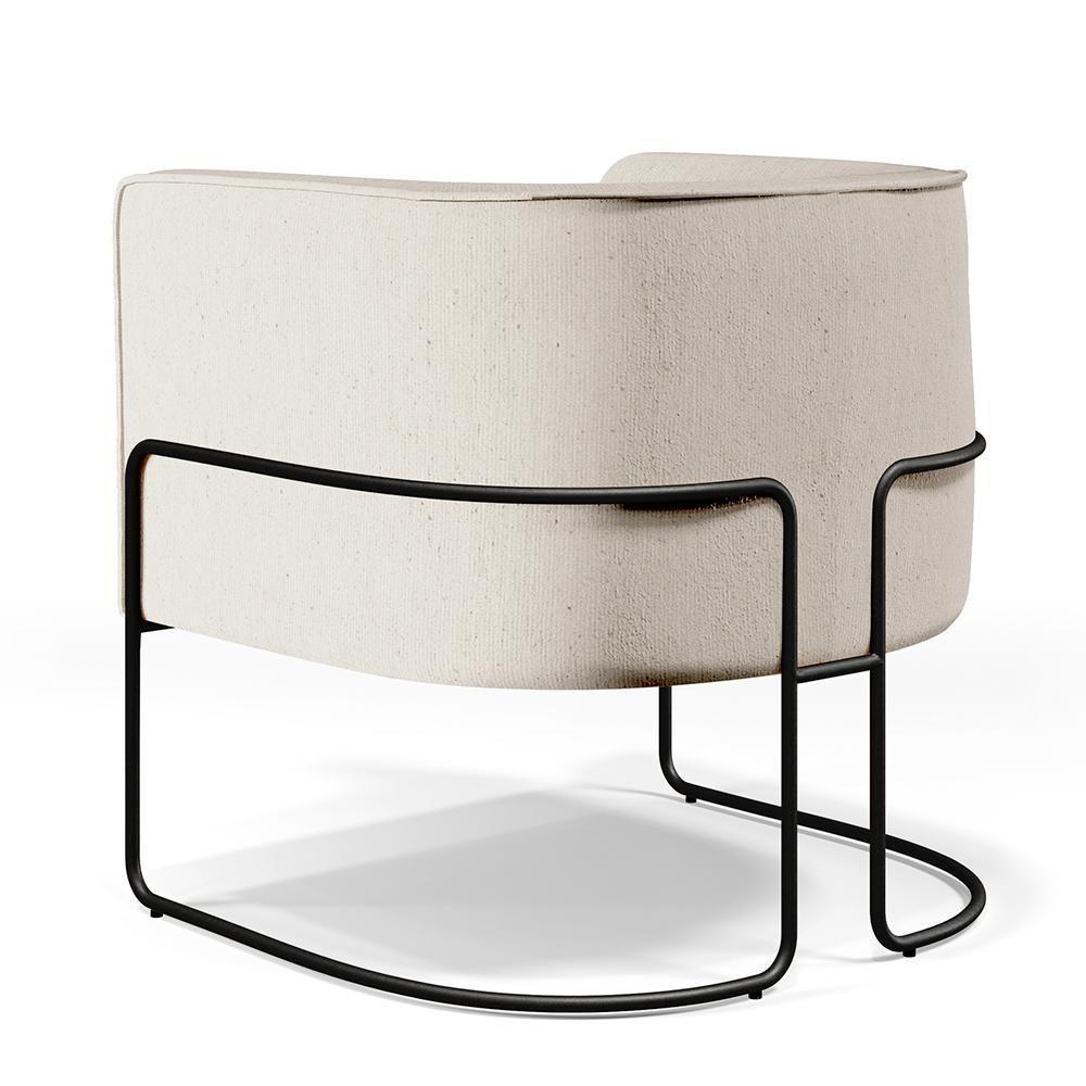 Kit 02 Poltronas Preto Betina D02 Bege C-443 - 2