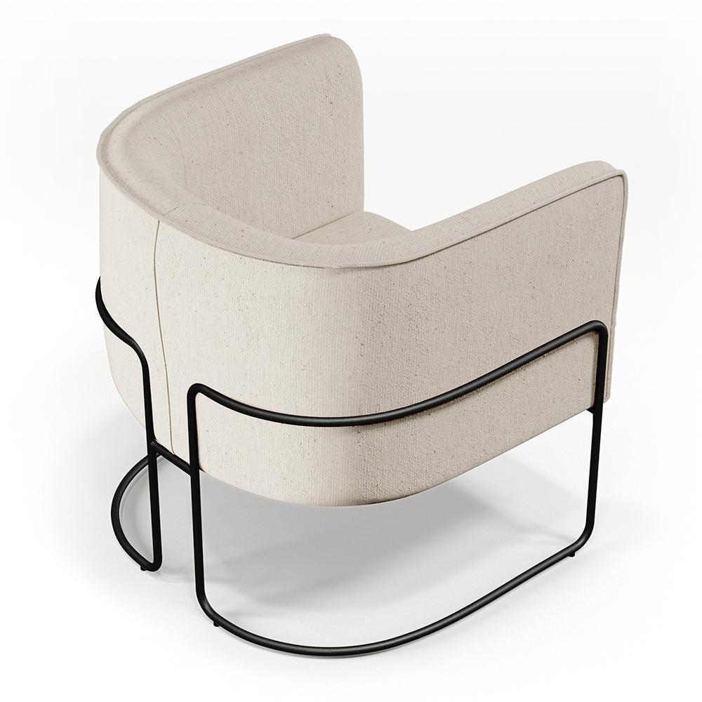 Kit 02 Poltronas Preto Betina D02 Bege C-443 - 3